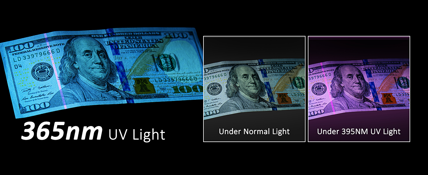 black light flashlight mini