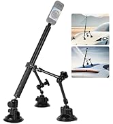 fantaseal Heavy Duty Tri-Cup Suction Camera Car Mount Holder Kit W/Magic Arm + 14-58