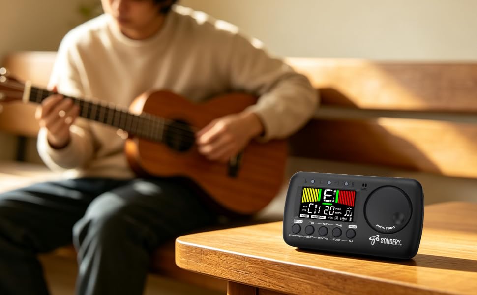 Metronome Tuner Rechargeable for Guitar