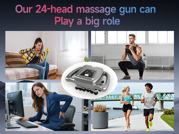 24 head massage gun