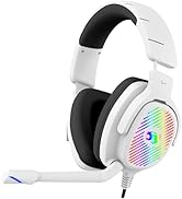 Jimonyer Gaming Headset for PC/PS4/PS5/Xbox One/Switch, Stereo Surround Sound Gaming Headphones w...