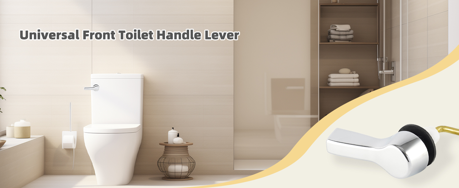 toilet flush handle front mount