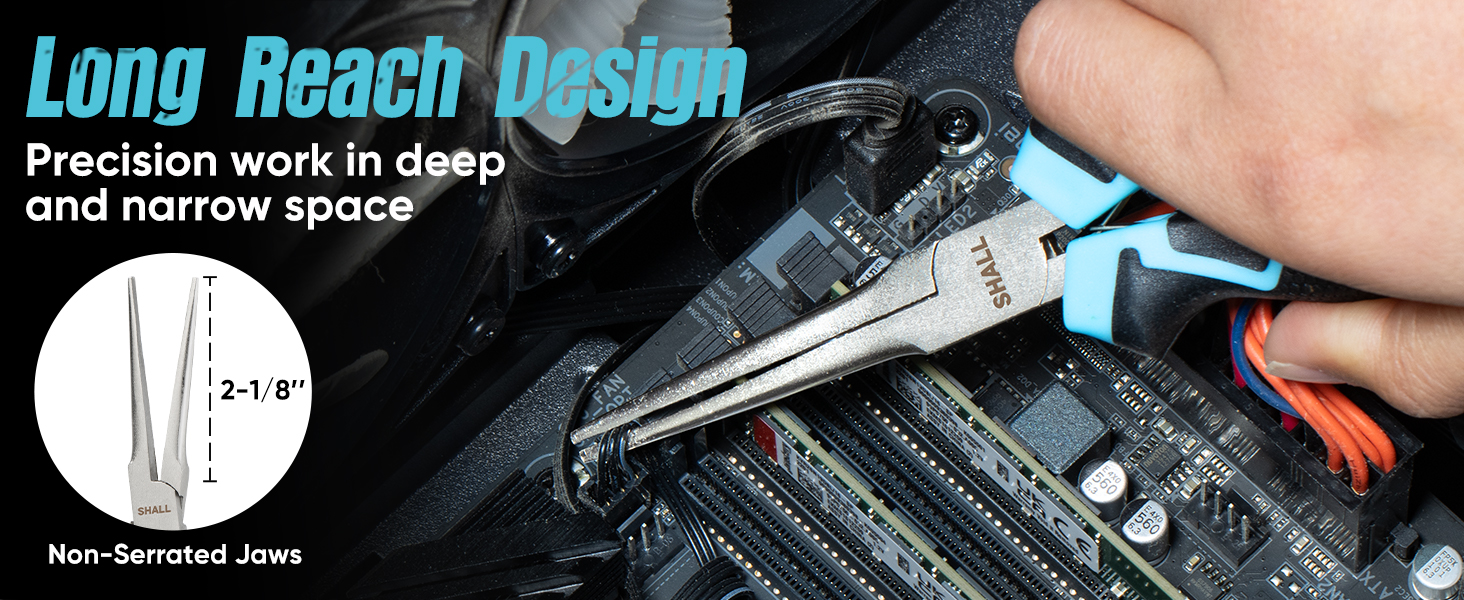 LONG REACH NEEDLE NOSE PLIERS