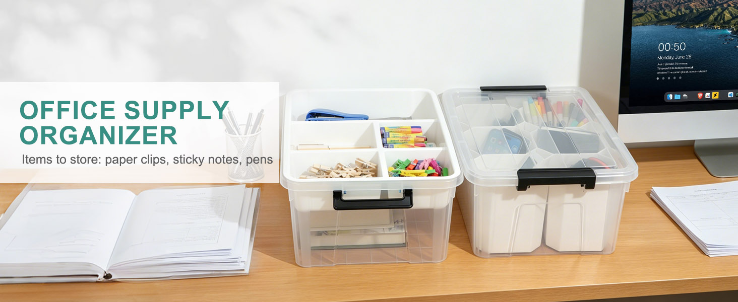 storage bins with lids