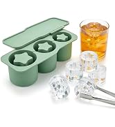 SpaceTime Ice Cube Tray for 30oz Tumbler Cups,Silicone Hollow Cylinder Ice Cube Mold with Lid,Reu...
