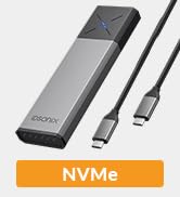 iDsonix M.2 NVMe PCIe SSD Enclosure Adapter[Tool Free][Aluminum], NVMe to USB C 3.2 Gen 2 10Gbps ...