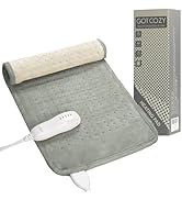 GOTCOZY Heating Pad for Back Pain Relief &amp; Cramps,Electric Heating Pads for Neck and Shoulders wi...