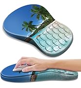 YIWEI Ergonomic Mouse Pad with Wrist Rest - Comfortable Office Mousepad with Memory Foam Wrist Su...