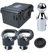 Lrichy 60618 Upgraded 38k Puck System Gooseneck Hitch Ball Kit with Case for 2013-2024 Dodge Ram ...