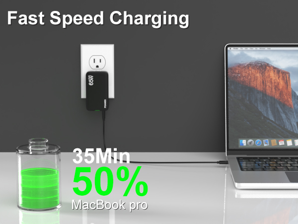 Macbook pro can reach 50% power after charging for 35 minutes