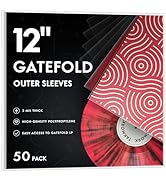 TAKMORK Gatefold Record Albums Outer Sleeves: Plastic Record Sleeves for 12-inch Vinyl Storage 3 ...