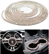 AOCISKA 16.4Ft Bling Car Trim Self Adhesive,Car Dashboard Decorations,DIY Rhinestone Car Interior...