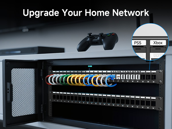 The Cable Matters 24-Port Keystone Blank Patch Panel