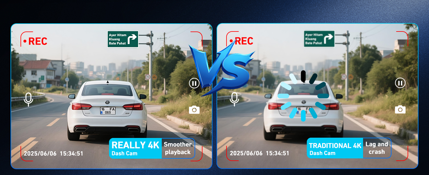 4k resolution dash cam