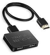 avedio links HDMI Splitter 1 in 2 Out [with 4 Feet HDMI Cable] Mirror Only, Not for Extend Mode, ...