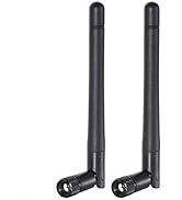 Bingfu Dual Band WiFi 2.4GHz 5GHz 5.8GHz 3dBi MIMO RP-SMA Male Antenna (2-Pack) for WiFi Router W...