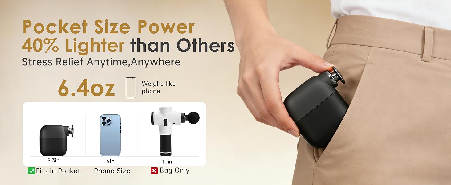 Portable Mini Massage Gun for On-the-Go Relief and Relaxation