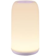 ROOTRO Cordless Table Lamps Rechargeable, Touch Lamp for Bedroom [Sleek Design &amp; RGB Mode] 4-Leve...