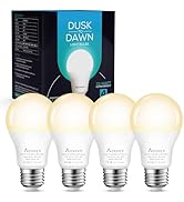 Aovpex Dusk to Dawn LED Outdoor Light Bulbs, 13W 1100LM(100W Equivalent), A19 Sensor LED Bulb, E2...