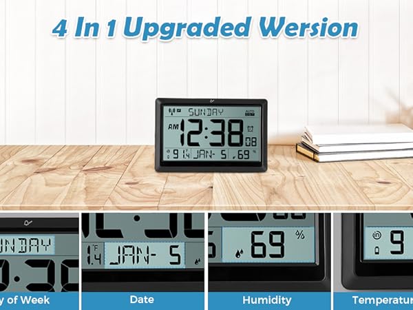 Day or Date wall clock