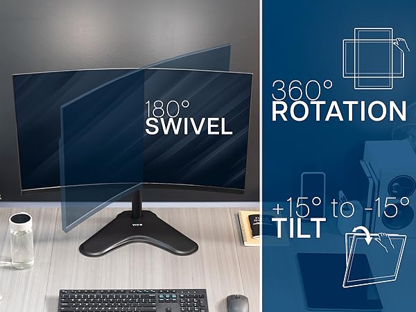 Free Standing Single Monitor Stand