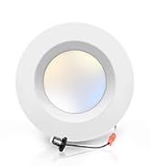 ECOELER 5/6 inch 5CCT Retrofit LED Recessed Lighting, Dimmable Can Lights, Damp Rated, 16.5W 1200...