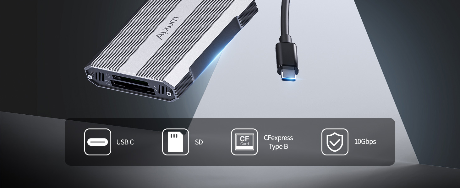 Alxum CFexpress Type B and SD4.0 Card Reader