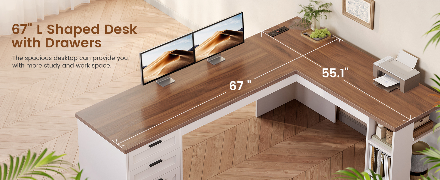 executive office desk with drawers