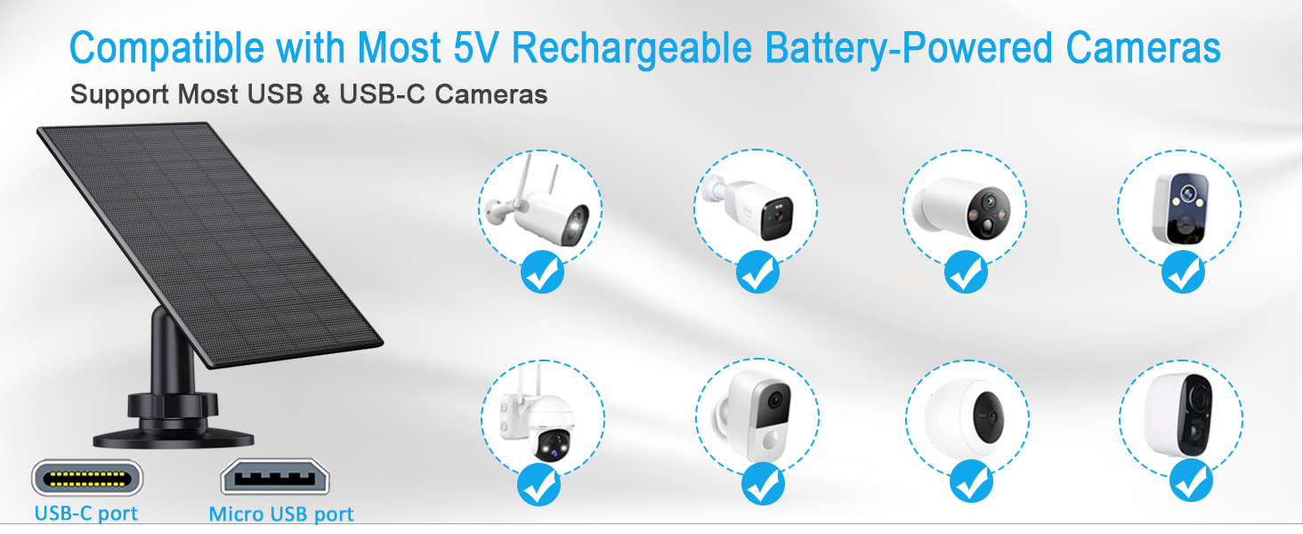 Solar Panel for Security Camera