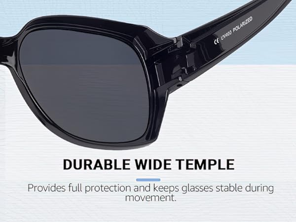 durable wide temple