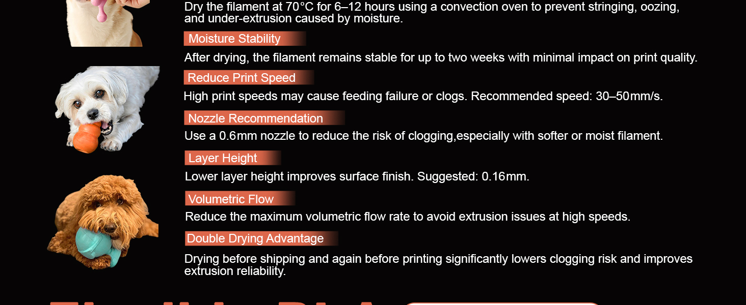 flex pla 3d filament