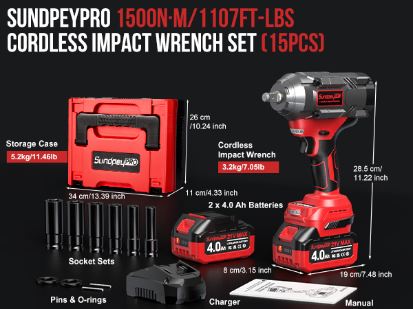 battery powered impact wrench