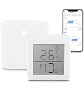 SwitchBot WiFi Hygrometer Thermometer with Hub, Dewpoint/VPD/Absolute Humidity Meter, Indoor Wire...