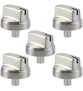 Allstare Upgraded WB03X29315 Stove knobs Replacement for GE Stove Parts Stainless Steel Burner Kn...
