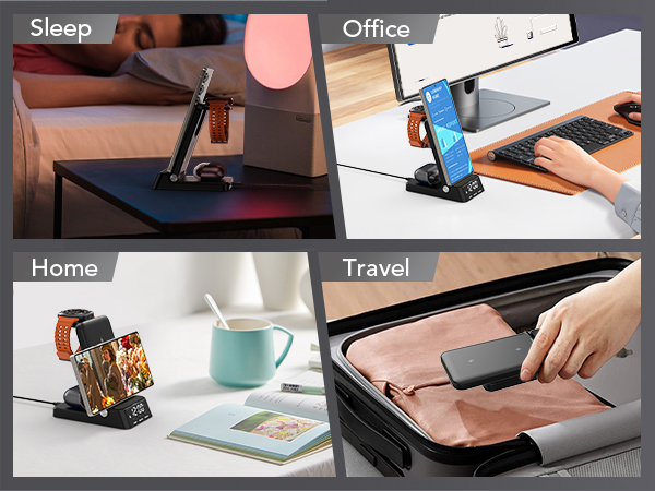 Wireless Charging Station Compatible for Samsung 