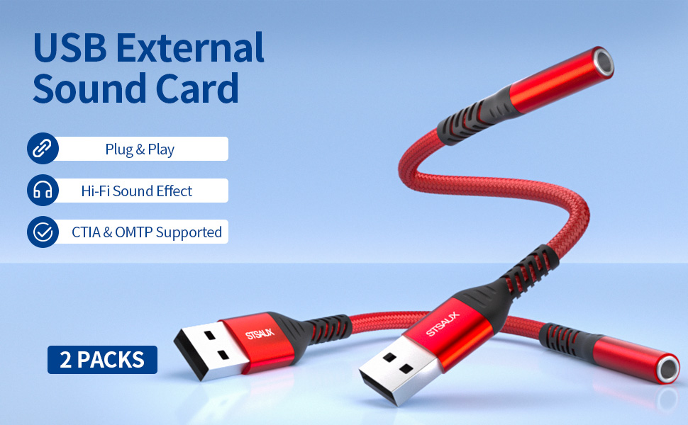 USB to 3.5mm Audio Adapter