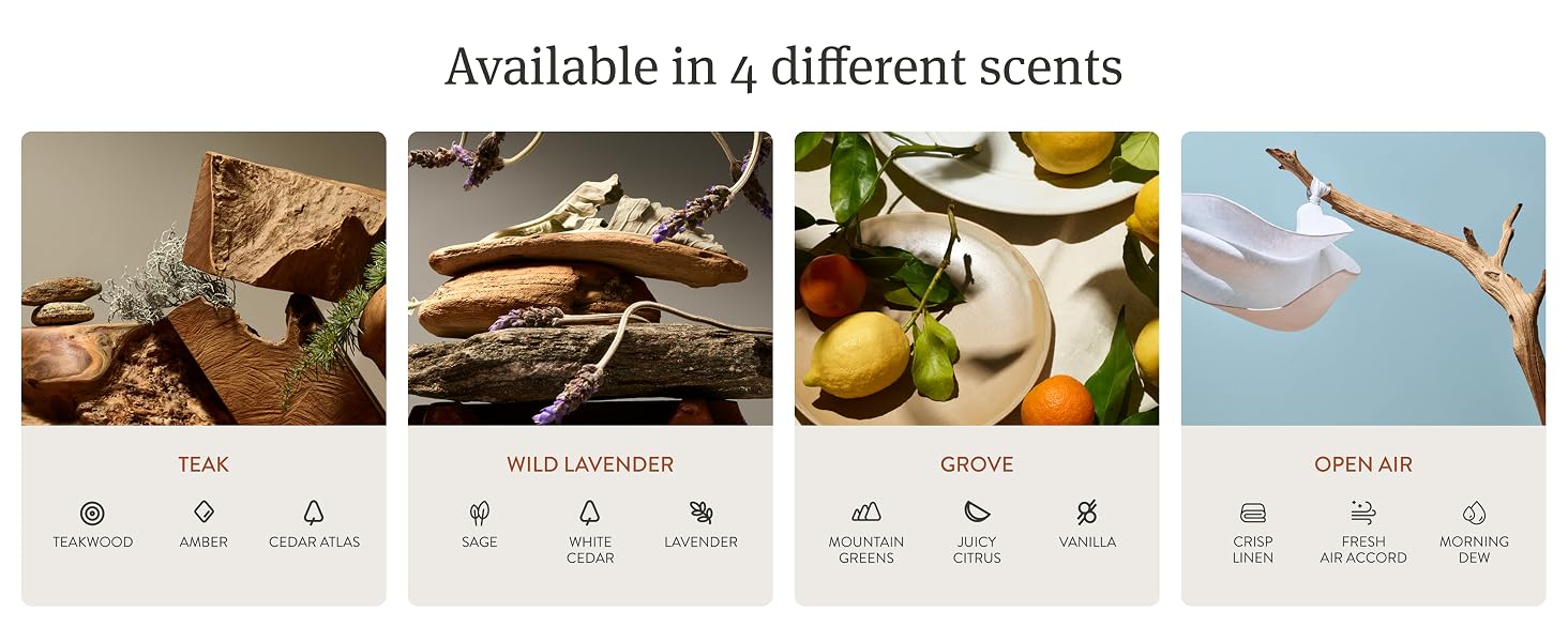 available in 4 different scents