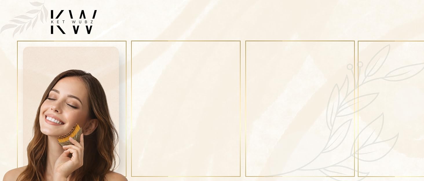 Lymphatic Contour Face Brush, Facial Brush for Lymphatic Drainage, Dry Lymphatic Massage Brush