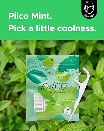 flavored floss picks mint