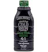 JAVA HOUSE Cold Brew Coffee, Decaf Colombian 4:1 Liquid Concentrate, 32 Ounce Bottle