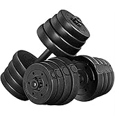 Yaheetech Adjustable Dumbbells Weight Set Dumbbell Weights Exercise & Fitness Equipment w/ 4 Spin...