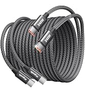 etguuds 240W USB-C Charge Cable 10ft, 2-Pack USB C to USB C Cable 240w, Fast Charging Type C Char...