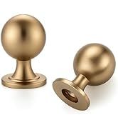 Ravinte Decor 12 Pack Champagne Bronze Cabinet Knobs, Round Ball Knobs for Kitchen Cabinets, Draw...