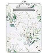 Rimilak Plastic Clipboards with Metal Clip, A4 Letter Size 9" x 12.5" Office Decorative Clipboard...