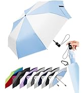 LILAC Windproof Travel Umbrella for Rain - 43" Auto Open Close 8-Rib Compact, Stylish Color Block...