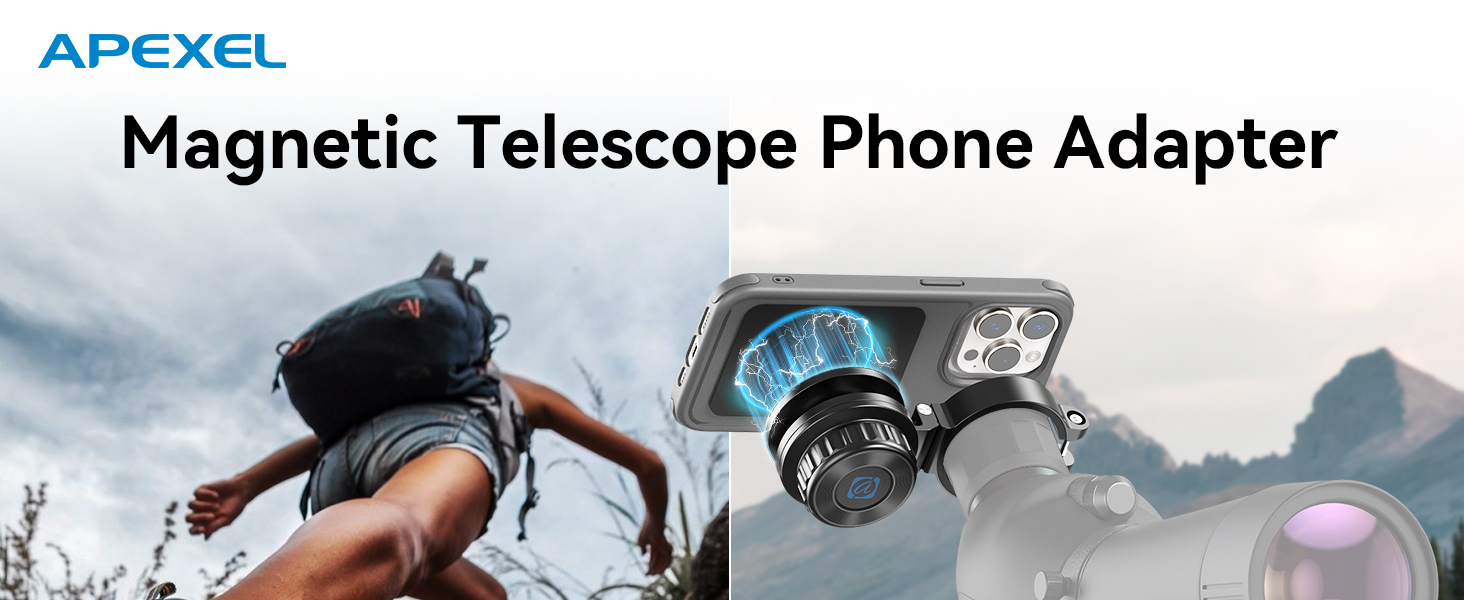 APEXEL Magnetic Telescope Phone Adapter