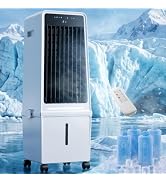 Uthfy 3 IN 1 Evaporative Swamp Cooler, 1800CFM Portable Air Conditioner with 4.2 Gal Detachable W...