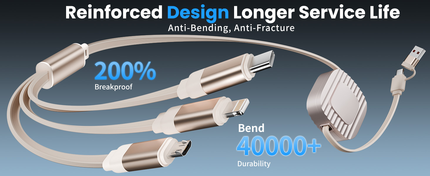 retractable chargers for multiple devices
