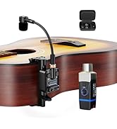 Xvive U8 Acoustic Guitar Wireless System 2.4GHz Wireless Guitar Transmitter and Receiver for Acou...