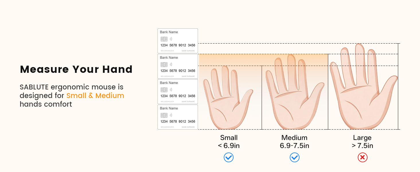 small and medium hands